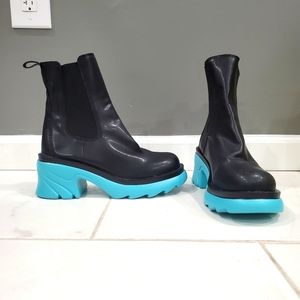 Brand New Green Sole Chelsea Boots